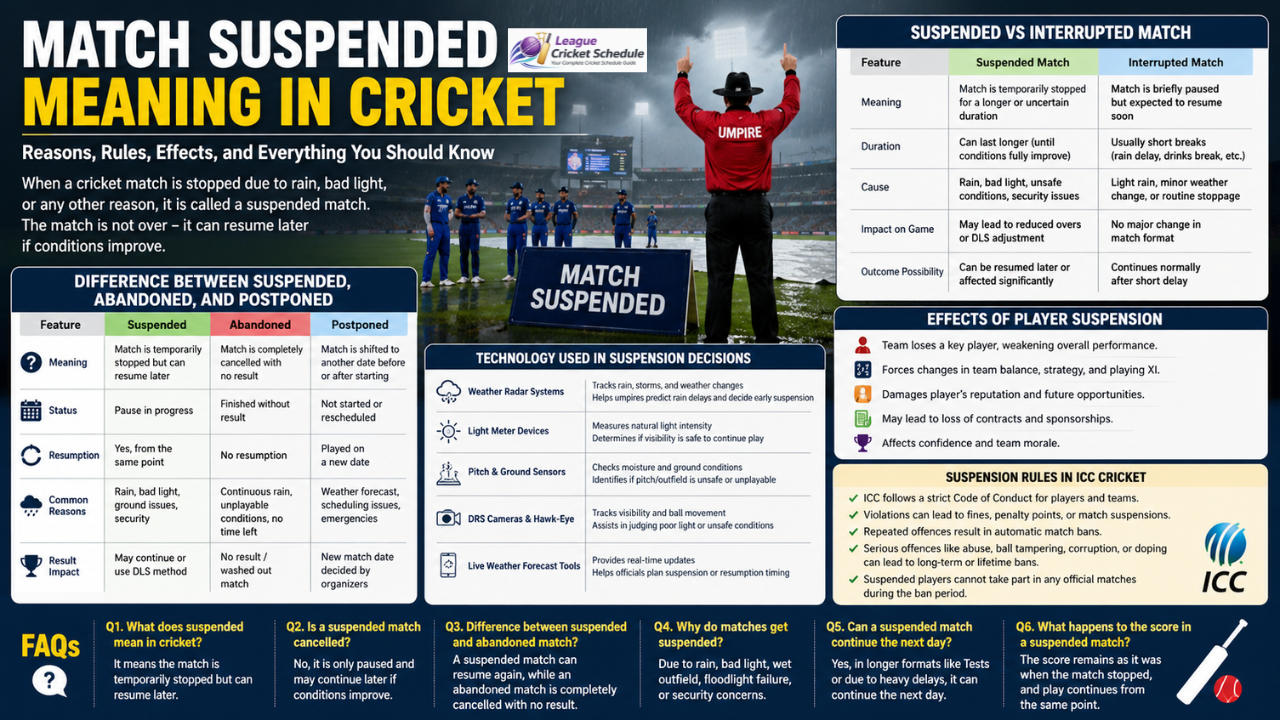 Suspended Meaning in Cricket