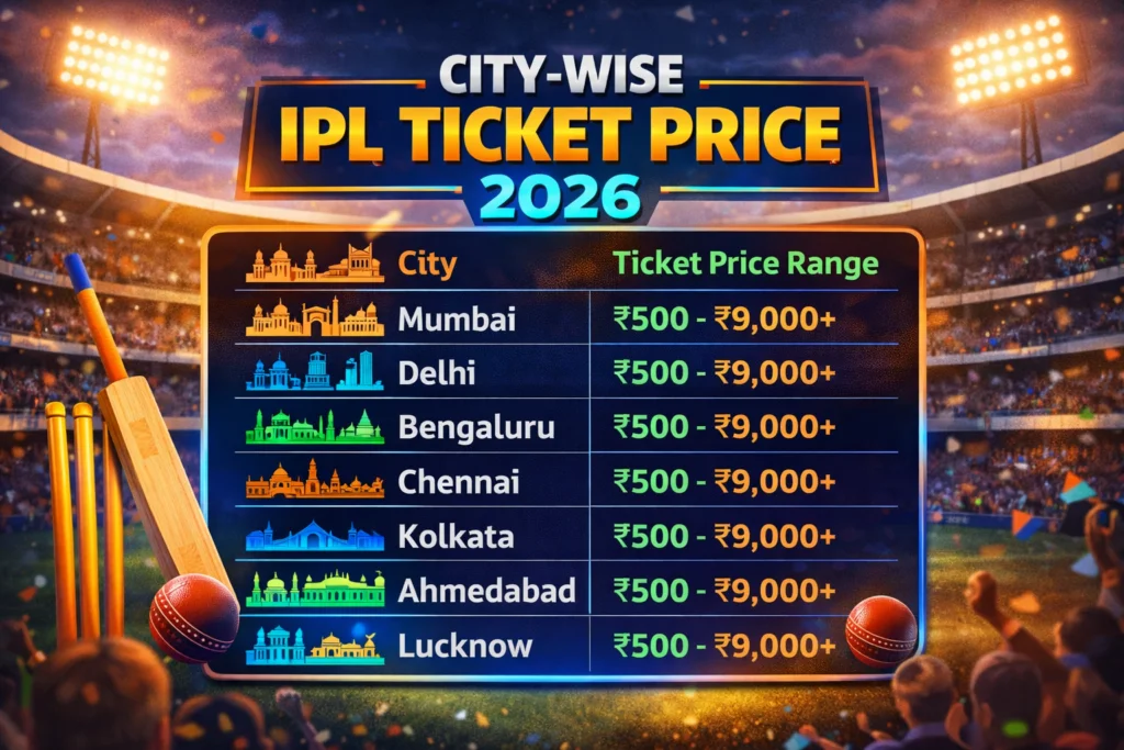 IPL Match Ticket Price 2026