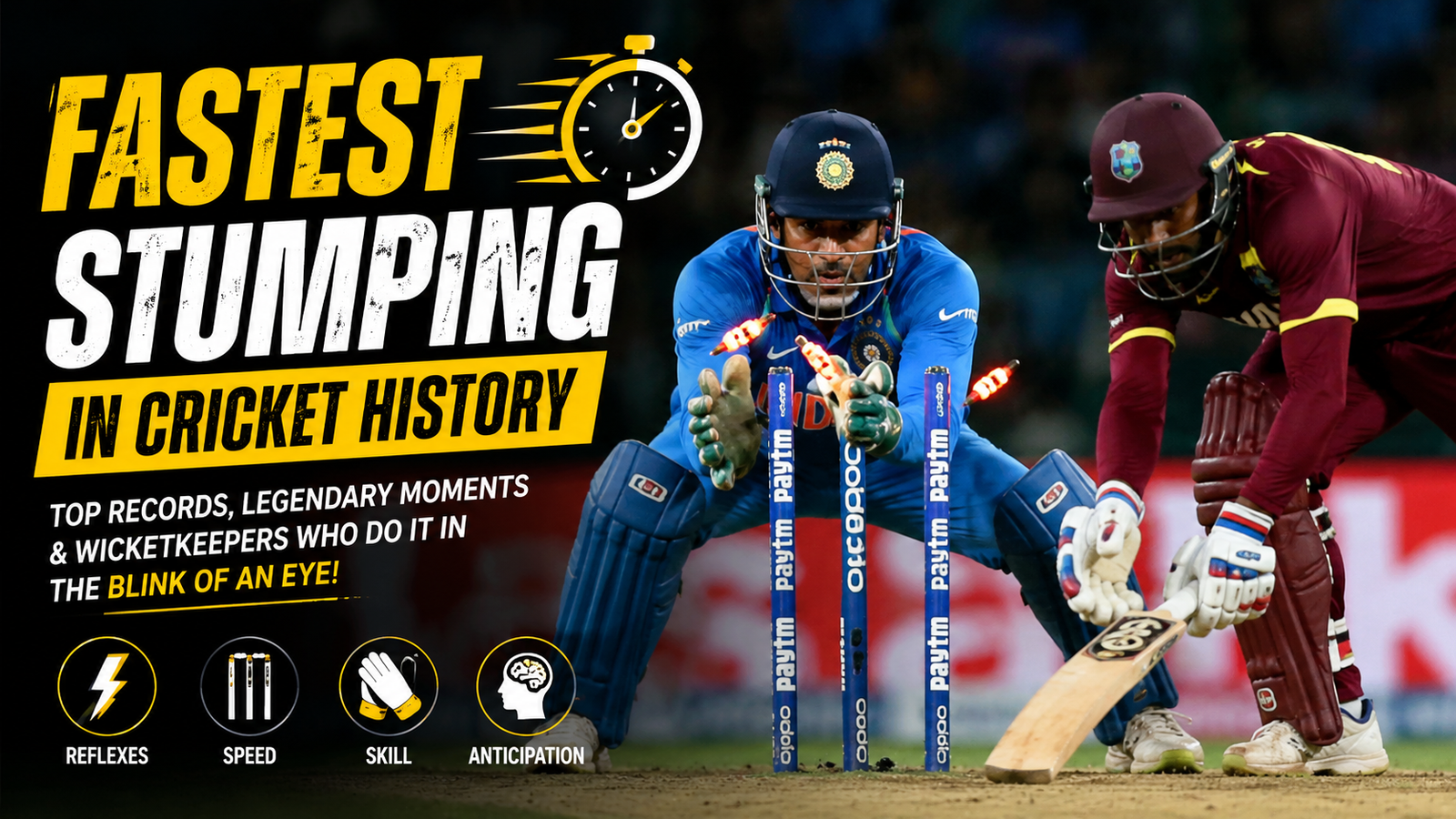 Fastest Stumping in Cricket
