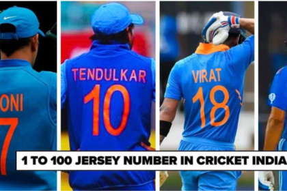 1 to 100 Jersey Number in Cricket India