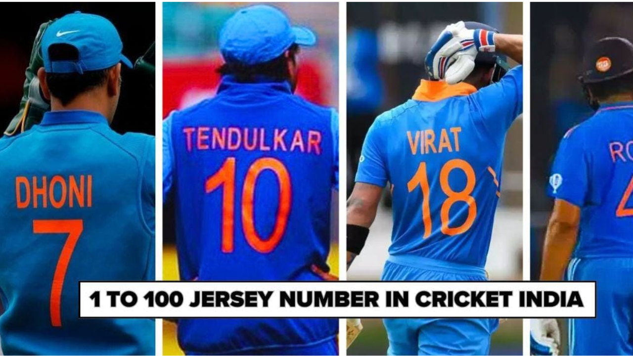 1 to 100 Jersey Number in Cricket India