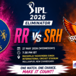 RR vs SRH Eliminator Match 2026