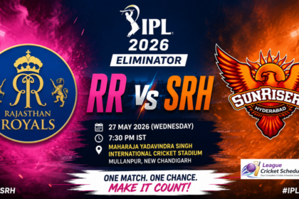 RR vs SRH Eliminator Match 2026