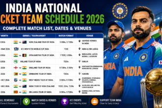 India National Cricket Team Schedule