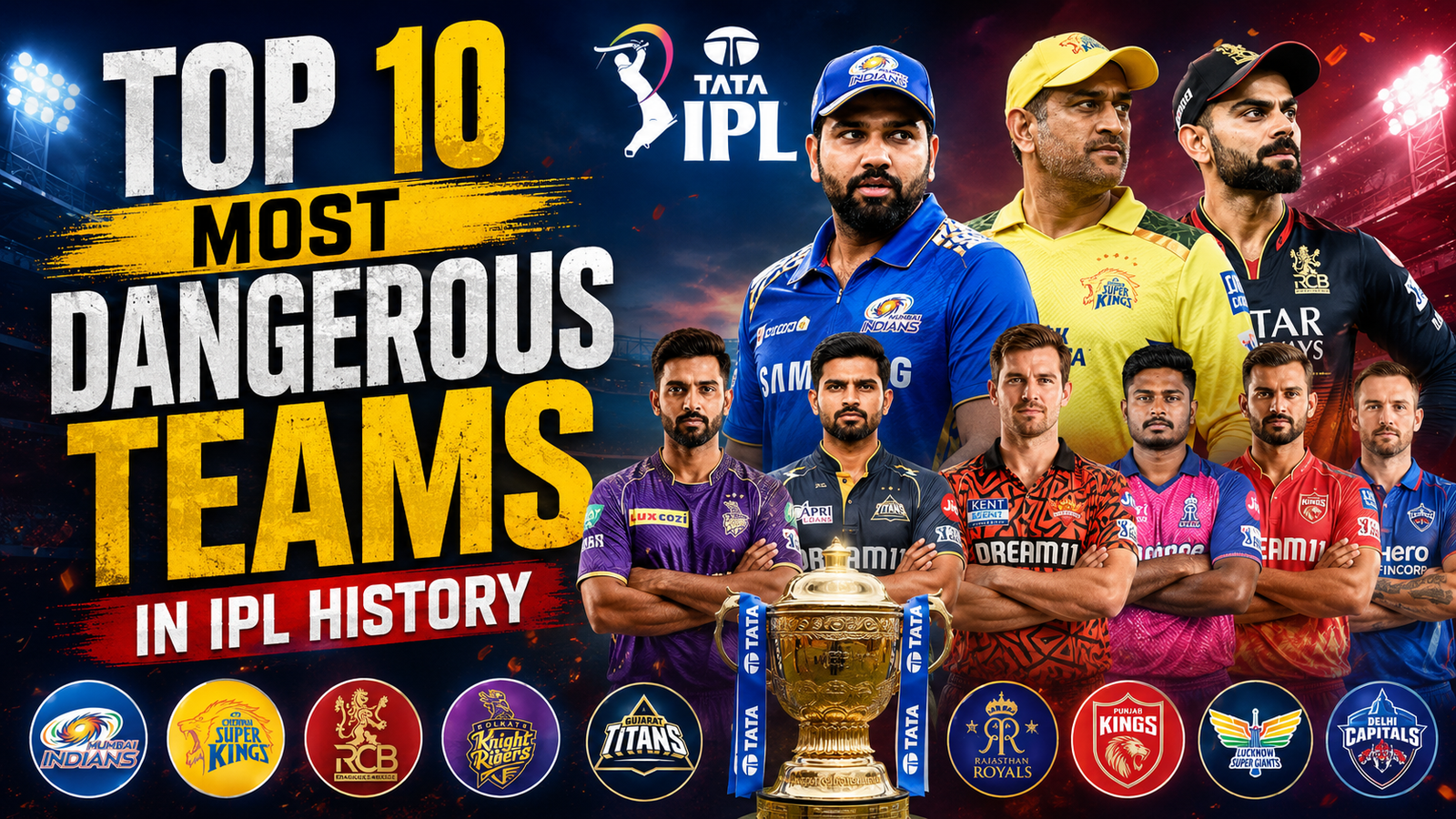 Top 10 Most Dangerous Teams in IPL History
