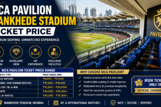 mca pavilion wankhede stadium ticket price