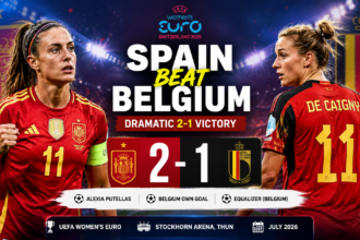 Spain vs Belgium Highlights