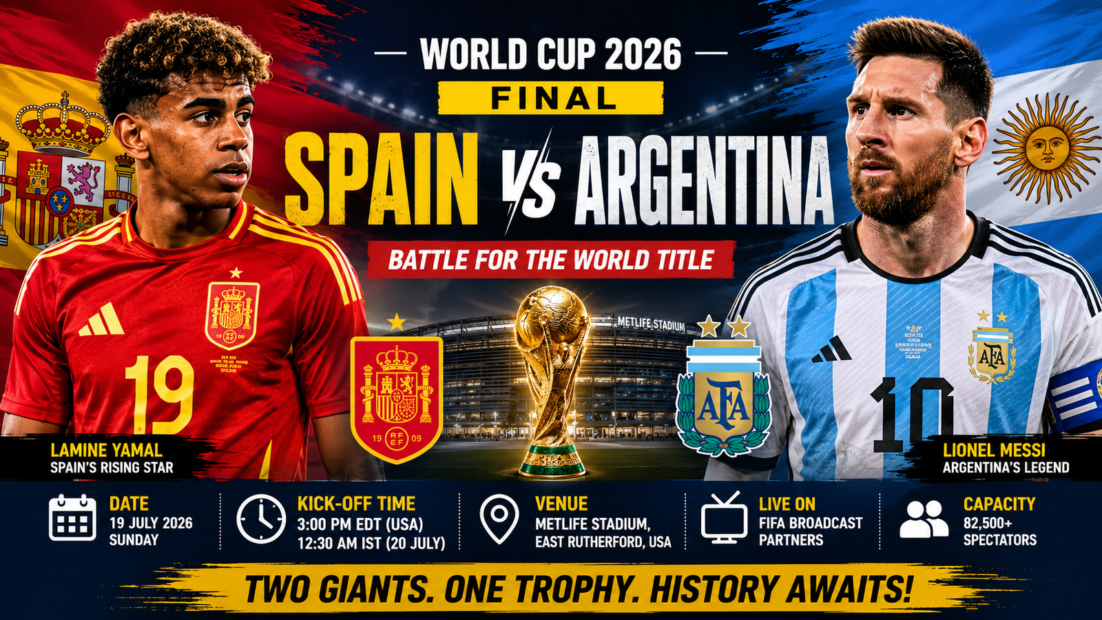 Spain vs Argentina Final 2026