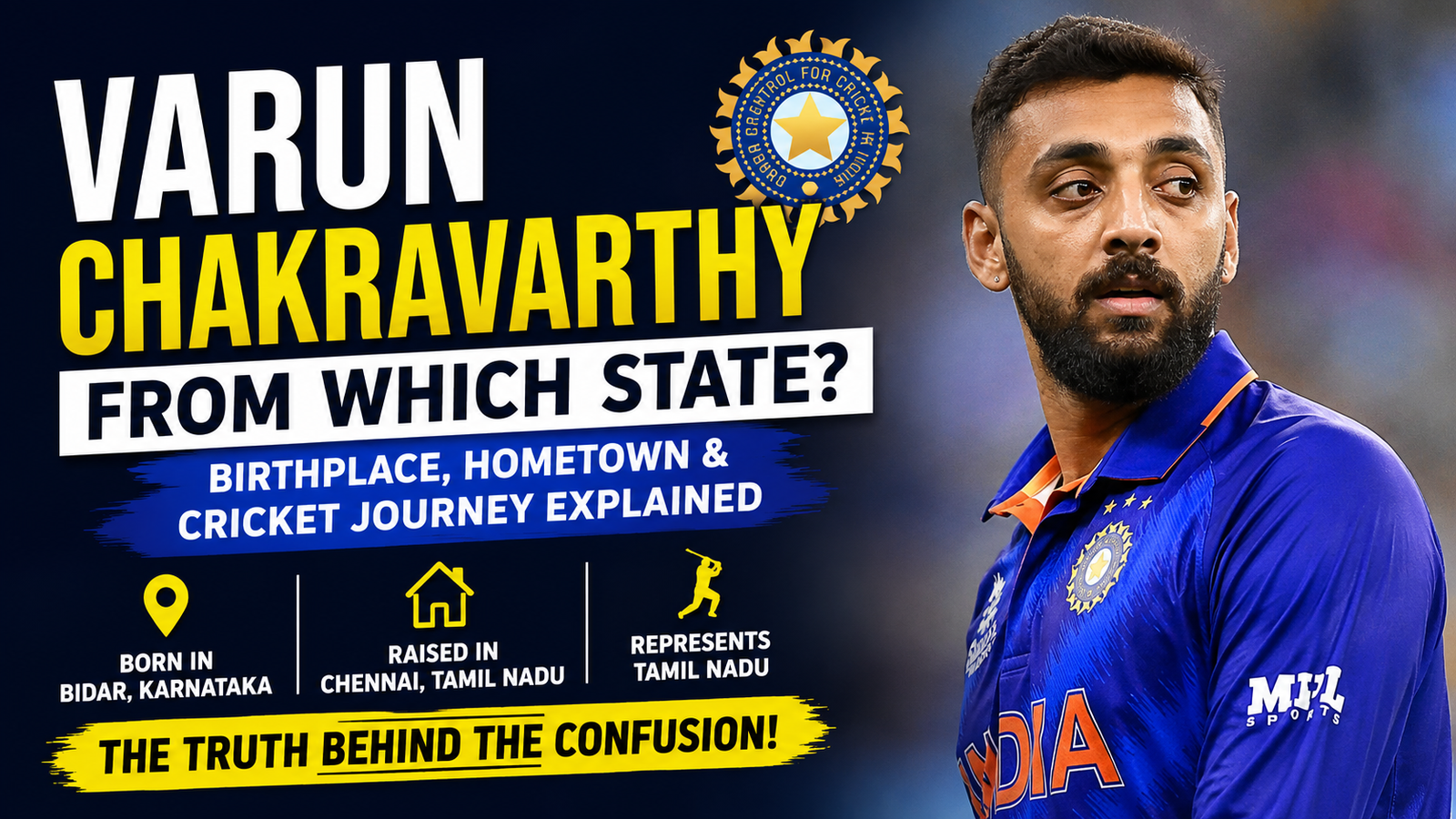 Varun Chakravarthy From Which State