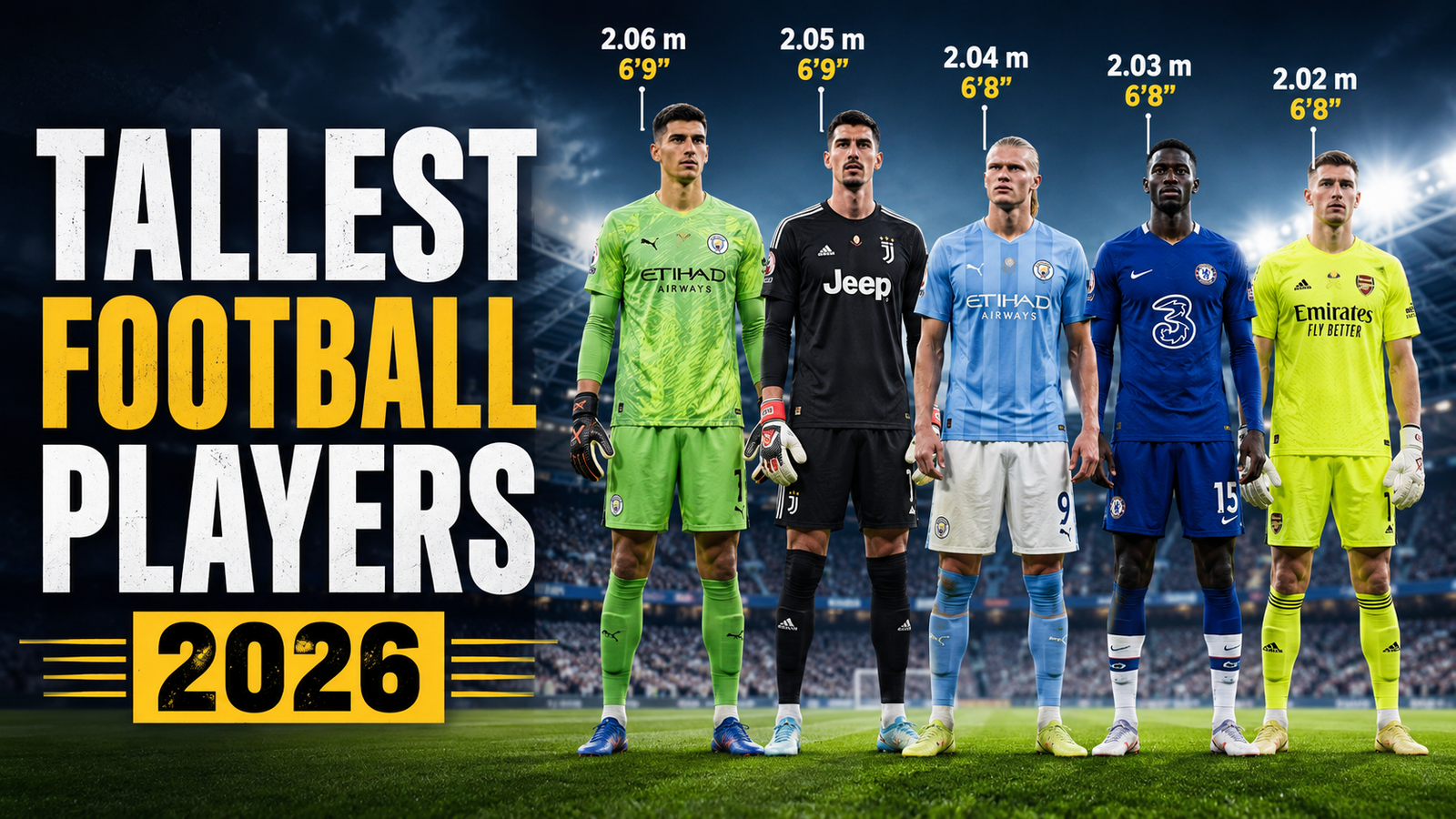 Tallest Football Players 2026