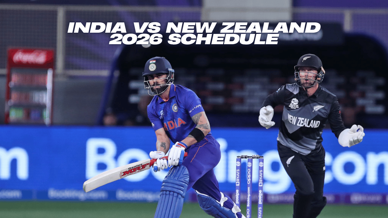 India vs New Zealand 2026 Schedule