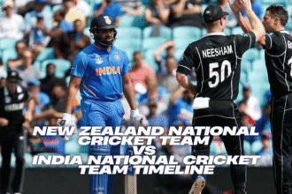 New Zealand National Cricket Team vs India National Cricket Team Timeline