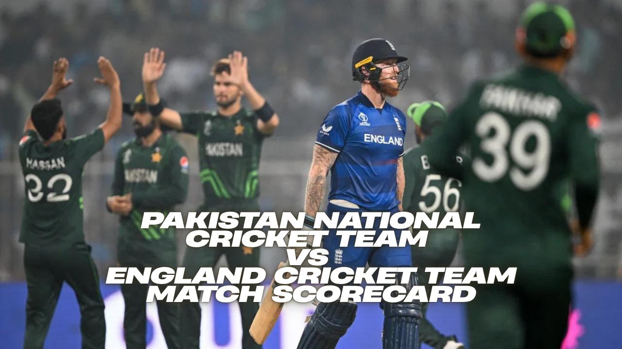 Pakistan National Cricket Team vs England Cricket Team Match Scorecard