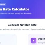 Net Run Rate Calculator