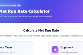 Net Run Rate Calculator