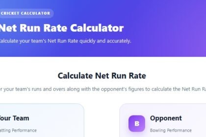 Net Run Rate Calculator