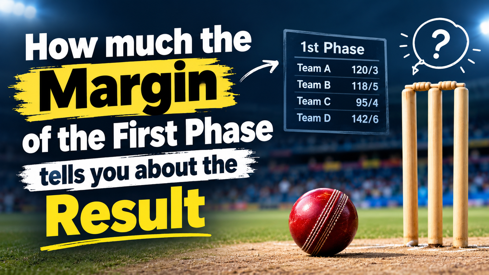 How much the margin of the first phase tells you about the result
